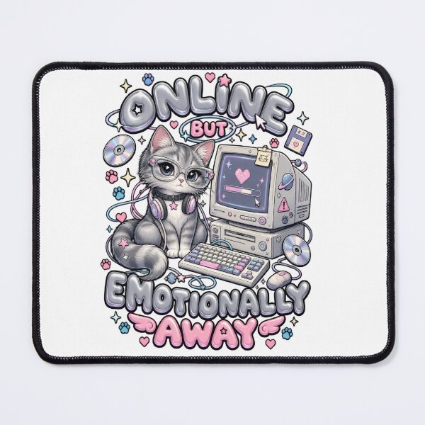 Item preview, Online But Emotionally Away Cat designed and sold by Trendy-Artistry.