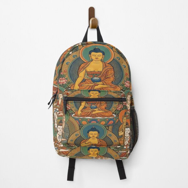 Item preview, Sacred Tibetan Thangka Meditating Buddha Pattern designed and sold by Solomon-Ent-144.