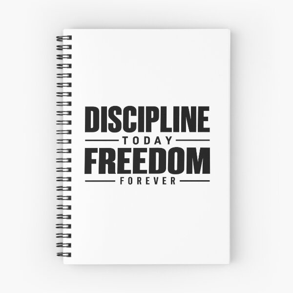 Item preview, Discipline Today Freedom Forever T-Shirt Design | Minimalist Motivational Graphic designed and sold by teesprinkle.