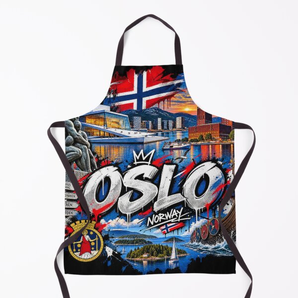 Artikelvorschau, Urbane Straßenkunst in Oslo, Norwegen – Nordische Fjord- und Wikingerstadt-Design entworfen und verkauft von URBIVO.