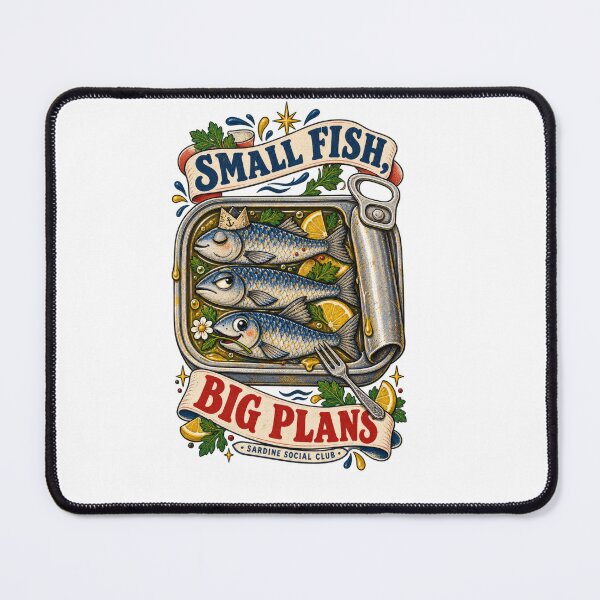 Item preview, Small Fish Big Plans Sardine Club designed and sold by Trendy-Artistry.