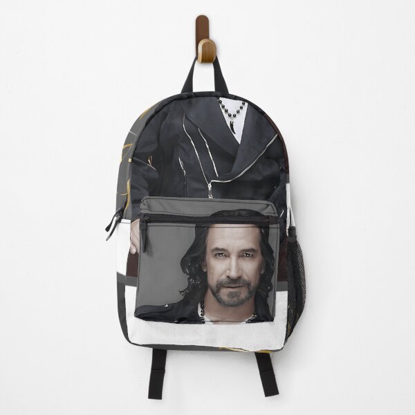 Item preview, Bearded Man In Black Jacket Sitting On Grey Background designed and sold by ForTeen.