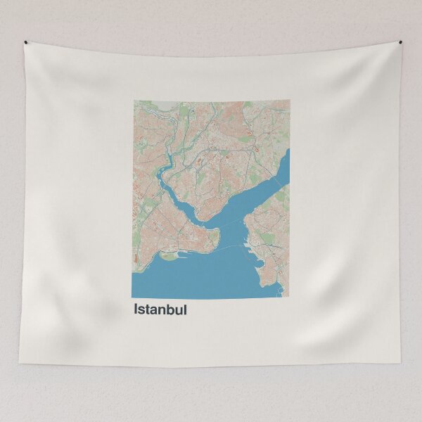 Item preview, Istanbul Minimalistic Map Art designed and sold by MapsNerd.