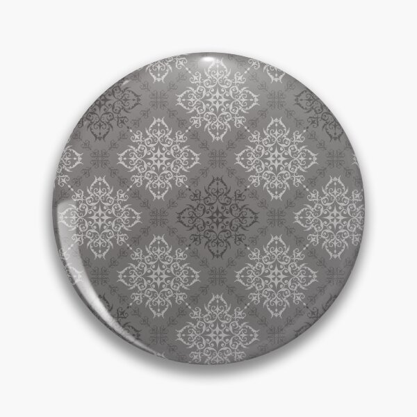 Item preview, Grey Damask Seamless Pattern with Classic Vintage Motifs designed and sold by PowerAntShop.