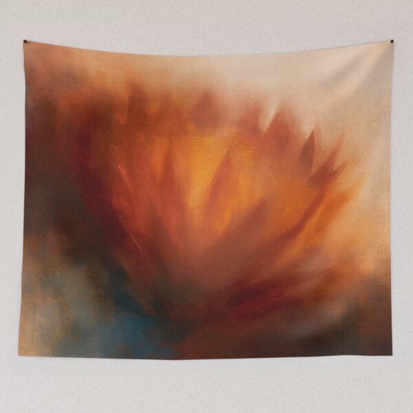 Item preview, Protea in Ember Mist – Shibui Botanical Abstraction designed and sold by Moisky Art.