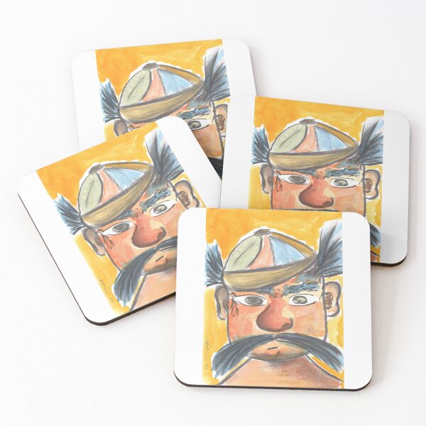 Item preview, Farmer, Orange, Charcoal & Watercolour designed and sold by Anke‘s Bazaar.