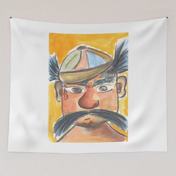 Item preview, Farmer, Orange, Charcoal & Watercolour designed and sold by Anke‘s Bazaar.