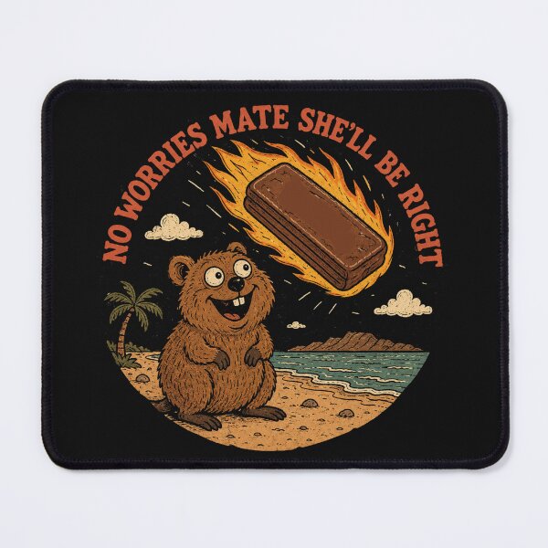 Item preview, No Worries Mate She'll Be Right Happy Quokka Choc Biscuit Comet Meme designed and sold by Yellowriversss.