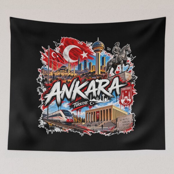 Item preview, Ankara Türkiye Street Art – Urban Turkish City Graffiti Design designed and sold by URBIVO.