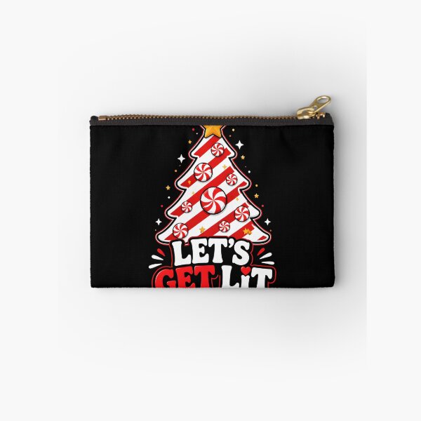 Item preview, Let's Get Lit Candy Cane Christmas Tree Design designed and sold by OliviaHayesArt.
