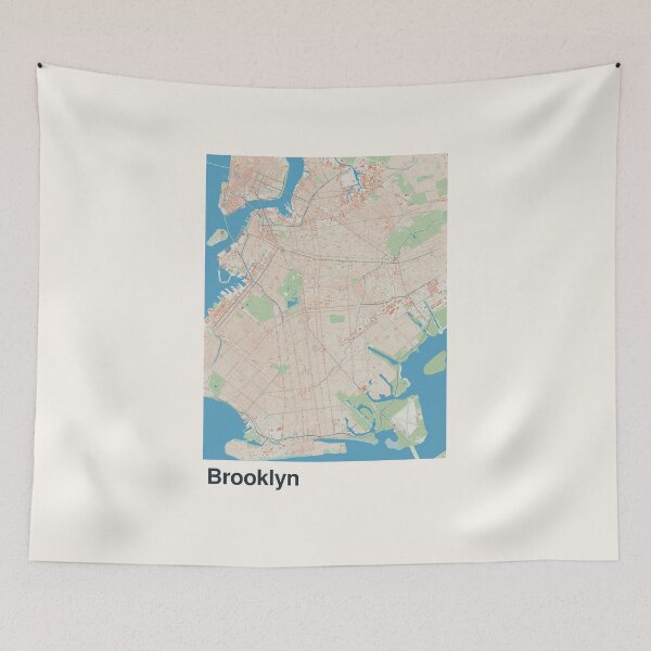 Item preview, Brooklyn Minimalistic Map Art designed and sold by MapsNerd.