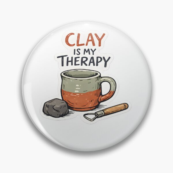 Item preview, Clay Is My Therapy Pottery Lover Ceramic Design designed and sold by Naviora.