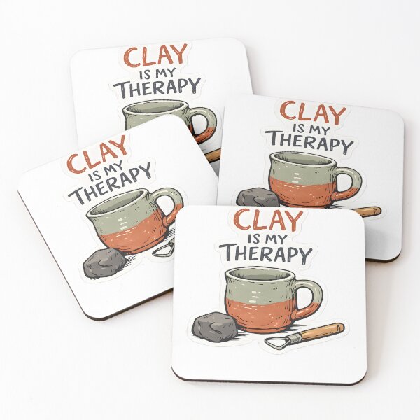 Item preview, Clay Is My Therapy Pottery Lover Ceramic Design designed and sold by Naviora.