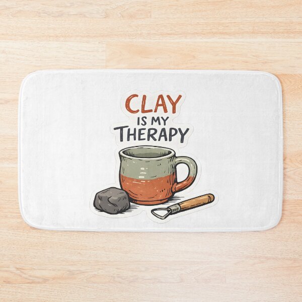 Item preview, Clay Is My Therapy Pottery Lover Ceramic Design designed and sold by Naviora.