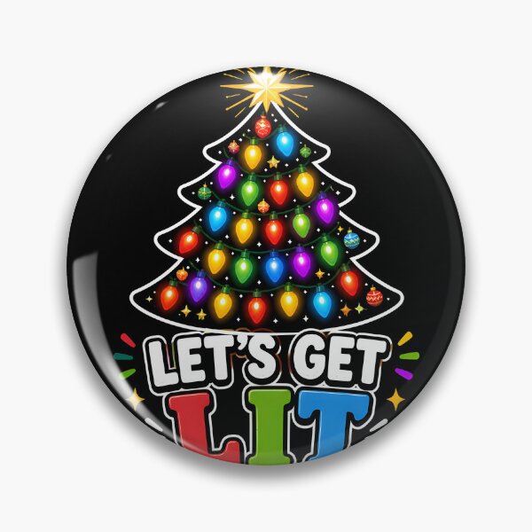 Item preview, Let's Get Lit Colorful Christmas Lights Tree designed and sold by OliviaHayesArt.