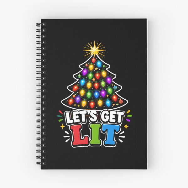 Item preview, Let's Get Lit Colorful Christmas Lights Tree designed and sold by OliviaHayesArt.