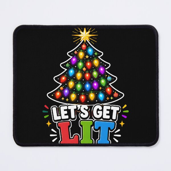 Item preview, Let's Get Lit Colorful Christmas Lights Tree designed and sold by OliviaHayesArt.