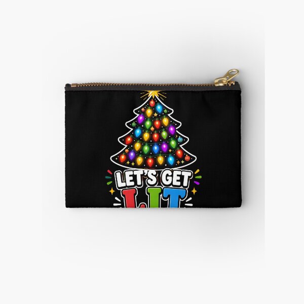 Item preview, Let's Get Lit Colorful Christmas Lights Tree designed and sold by OliviaHayesArt.