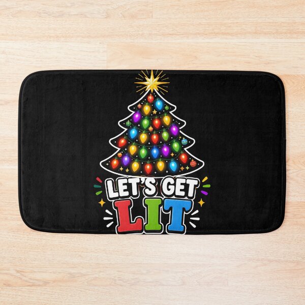 Item preview, Let's Get Lit Colorful Christmas Lights Tree designed and sold by OliviaHayesArt.