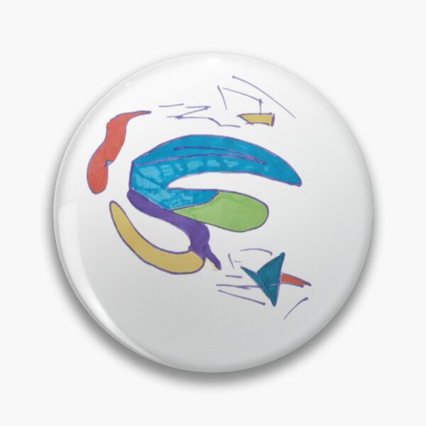Item preview,  Intuitive Vision Blue Crescent Abstract - Minimalist White designed and sold by energyoflove333.