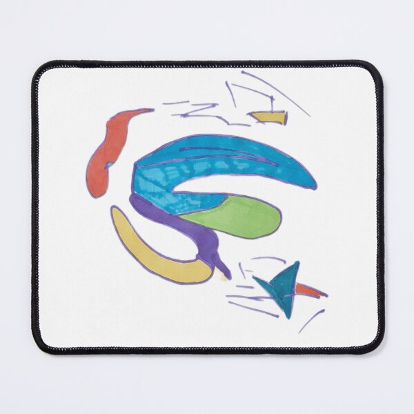 Item preview, Intuitive Vision Blue Crescent Abstract - Minimalist White designed and sold by energyoflove333.