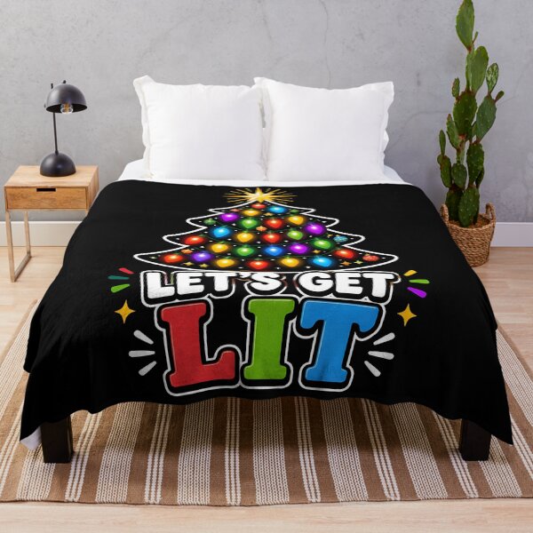 Item preview, Let's Get Lit Colorful Christmas Lights Tree designed and sold by OliviaHayesArt.