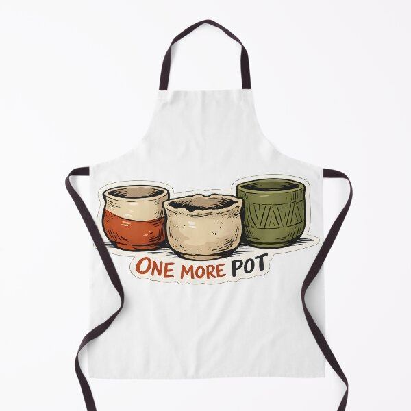 Item preview, One More Pot Funny Pottery Lover Ceramic Design designed and sold by Naviora.