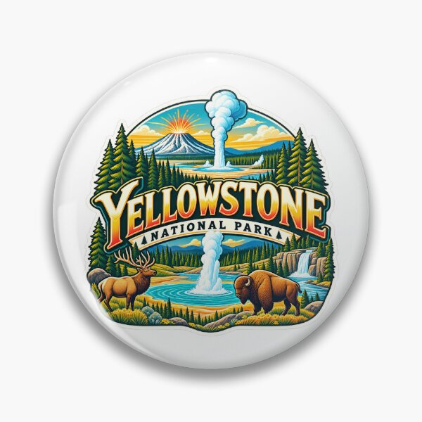 Item preview, Yellowstone National Park – Wyoming Nature Travel Art designed and sold by ChicClicker.