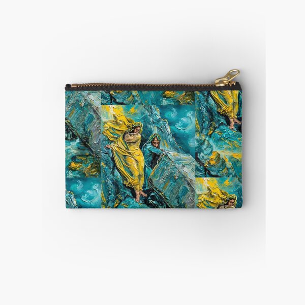 Item preview, Dante and Virgil Divine Comedy Impasto Art Print designed and sold by Atillasanati.