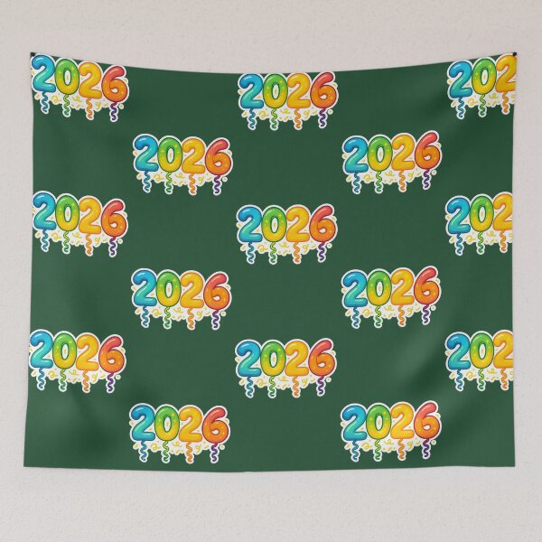 Item preview, Colorful 2026 Number Balloons With Confetti On Transparent Background Ai Generated 614 designed and sold by WILLArtCrafts.