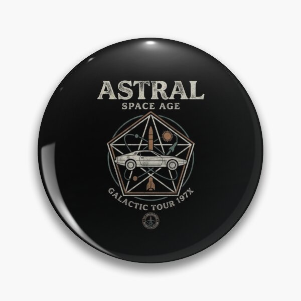 Item preview, Astral Space Age Retro Rocket Emblem designed and sold by karudondesigns.