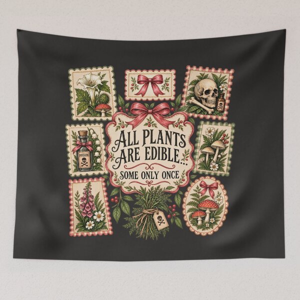 Item preview, All Plants are Edible Some Only Once Heirloom Botany Gardens designed and sold by SunfullyYours.