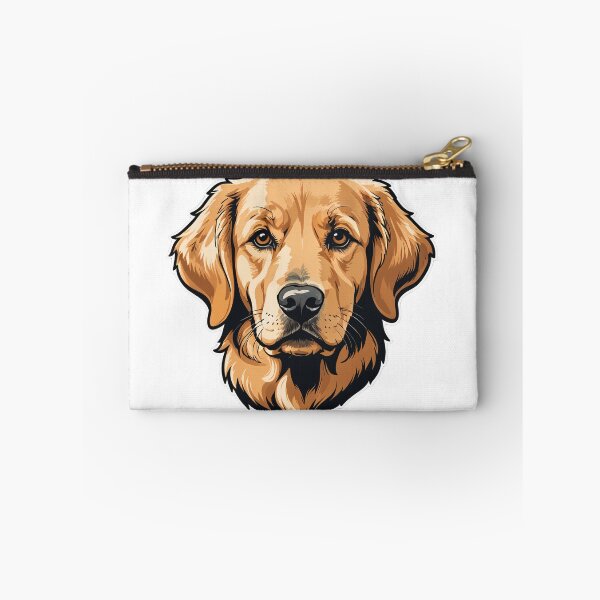 Item preview, Golden Retriever Face Portrait Black and White Ink Style – Golden retriever mom gift designed and sold by michallechowicz.