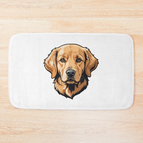 Item preview, Golden Retriever Face Portrait Black and White Ink Style – Golden retriever mom gift designed and sold by michallechowicz.