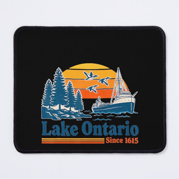 Item preview, Lake Ontario Vintage Retro Summer Design designed and sold by LouisaOReilly.