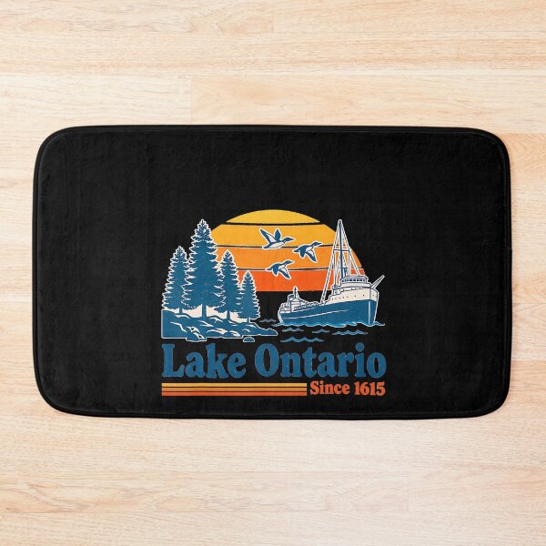 Item preview, Lake Ontario Vintage Retro Summer Design designed and sold by LouisaOReilly.