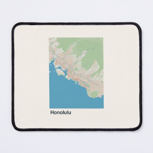 Item preview, Honolulu Minimalistic Map Art designed and sold by MapsNerd.