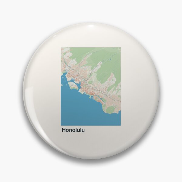 Item preview, Honolulu Minimalistic Map Art designed and sold by MapsNerd.