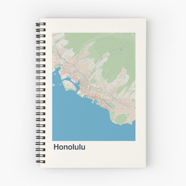 Item preview, Honolulu Minimalistic Map Art designed and sold by MapsNerd.