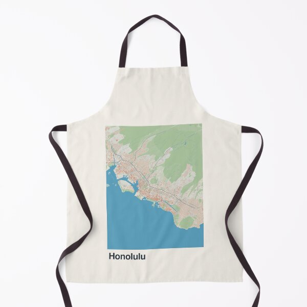 Item preview, Honolulu Minimalistic Map Art designed and sold by MapsNerd.