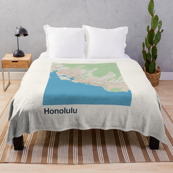 Item preview, Honolulu Minimalistic Map Art designed and sold by MapsNerd.