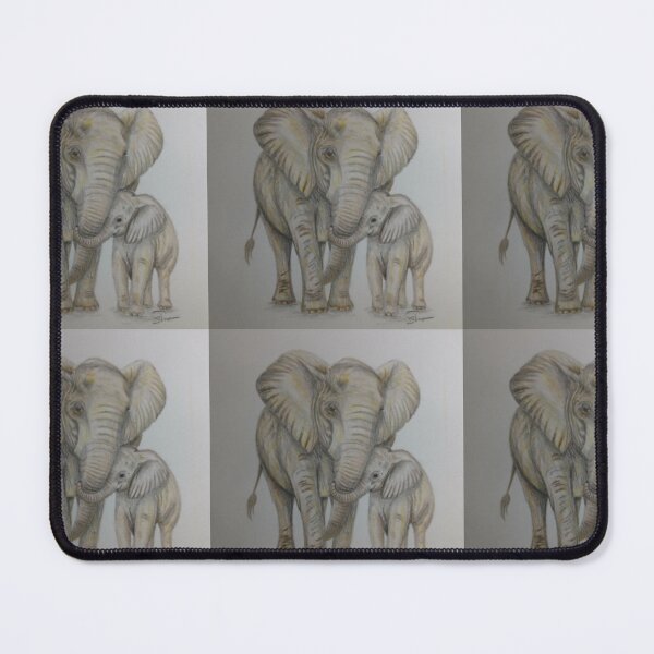 Item preview, Elephant mother and child designed and sold by ZoNixonArt.