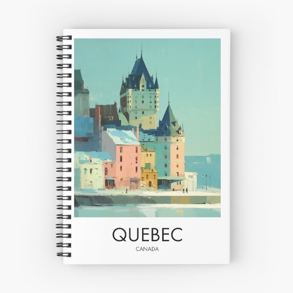 Item preview, Quebec Château Frontenac, Colorful Pastel Decoror designed and sold by MarkedArtPrints.