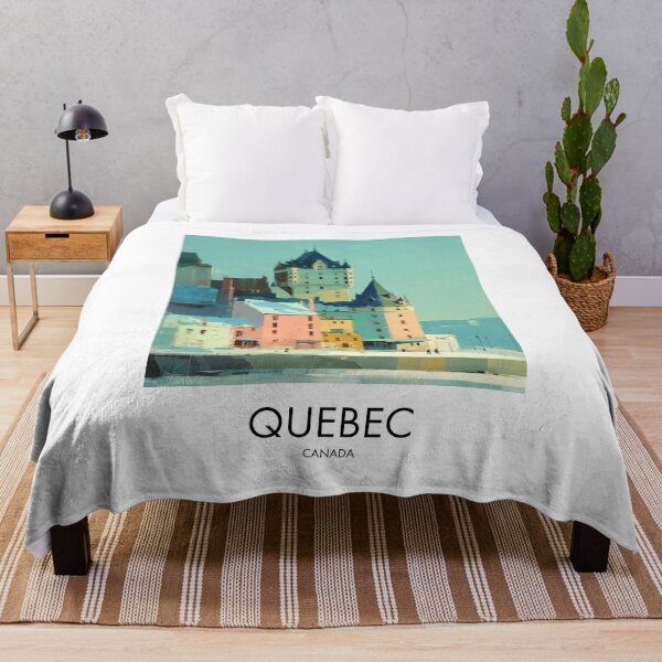 Item preview, Quebec Château Frontenac, Colorful Pastel Decoror designed and sold by MarkedArtPrints.