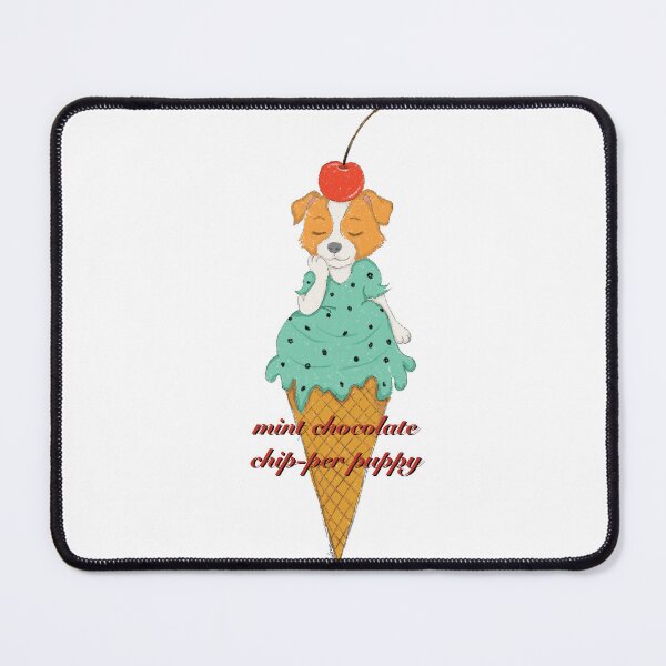 Item preview, Mint Chocolate Chip-per Puppy Cute Ice Cream Dog For Dog Lovers designed and sold by LafinaArt.