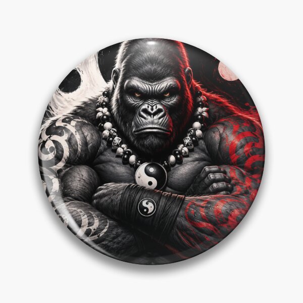 Item preview, Kong Kahuna Yin yang Warrior Gorilla designed and sold by EterniaE.