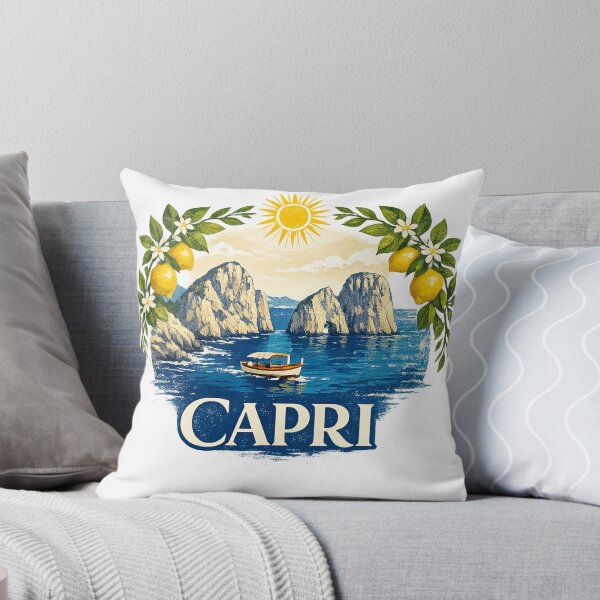 Item preview, Capri Italy – Mediterranean Island Travel Art designed and sold by ChicClicker.