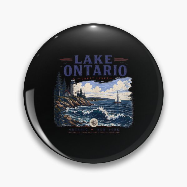 Item preview, Lake Ontario Forever Vintage Retro Design designed and sold by LouisaOReilly.