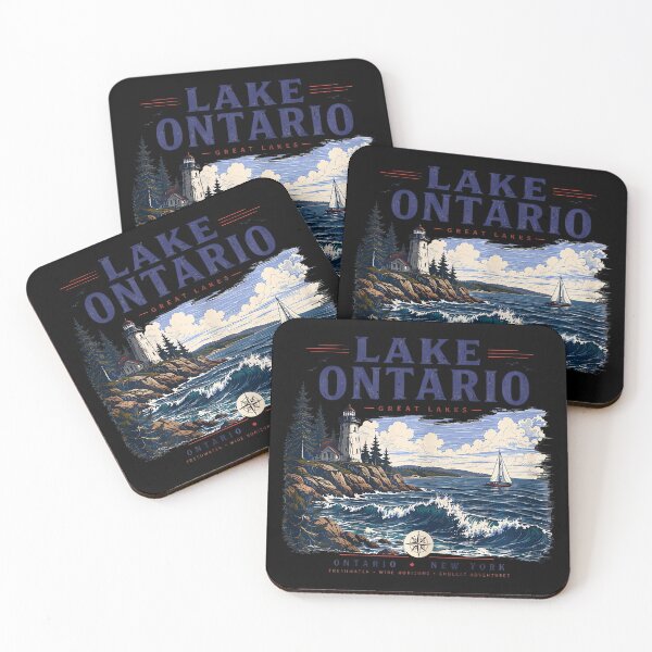Item preview, Lake Ontario Forever Vintage Retro Design designed and sold by LouisaOReilly.