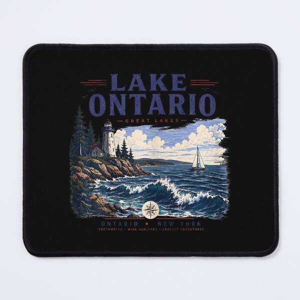 Item preview, Lake Ontario Forever Vintage Retro Design designed and sold by LouisaOReilly.